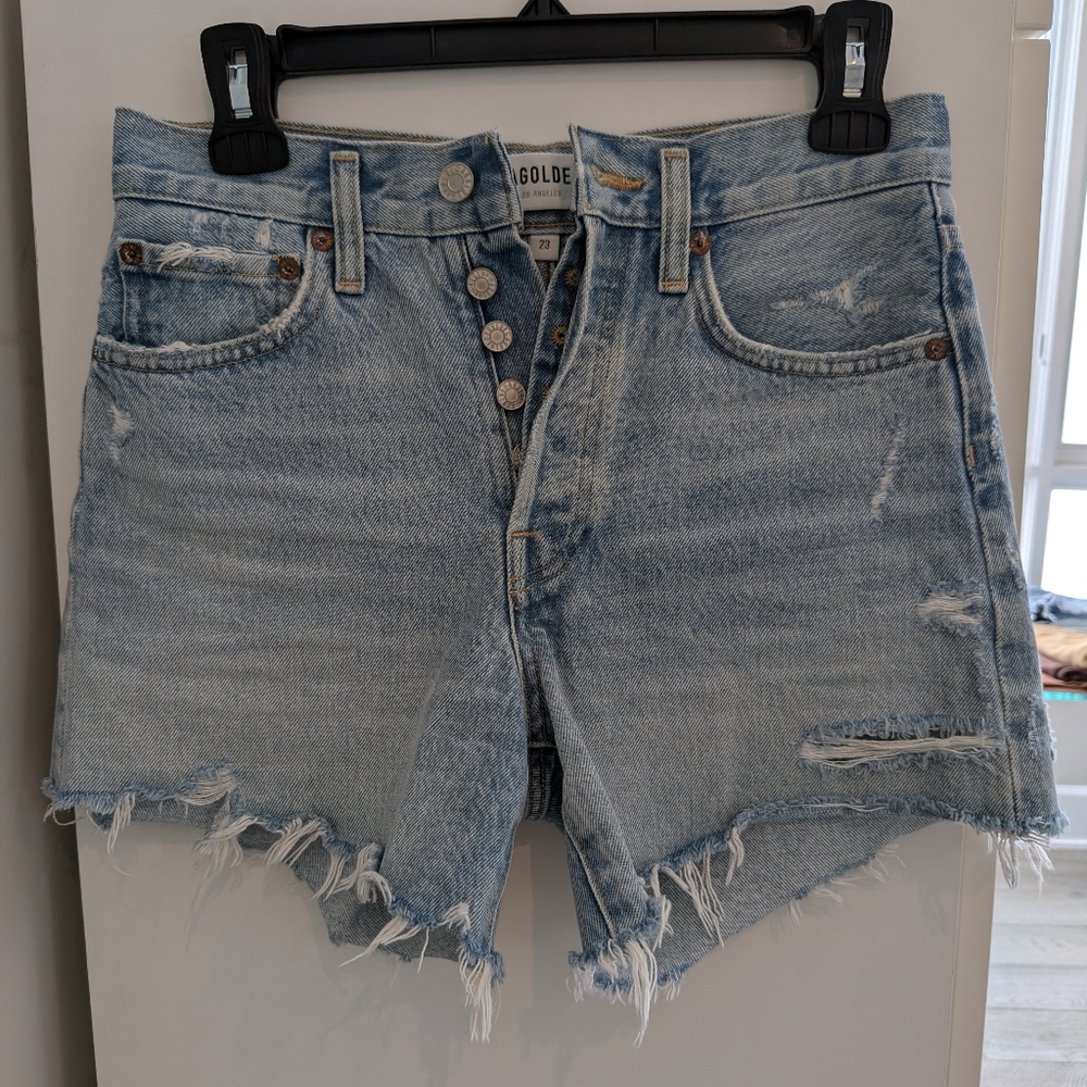 AGOLDE Parker Long Jean Short